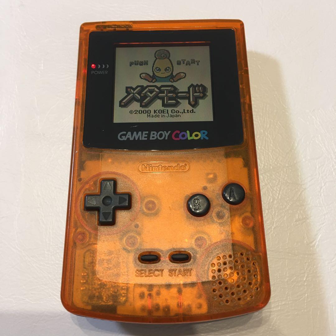 Nintendo Gameboy Color DAIEI HAWKS Limited Edition Clear Orange