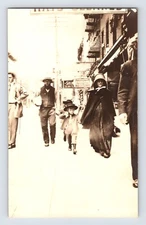 Postcard RPPC Pennsylvania Dutch Amish Excelsior Auto Cycle Agency 1920s