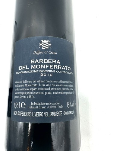 Vino Rosso Barbera D'Asti 2010 Daffara & Grasso 75cl 13,5% - Bild 7 von 7