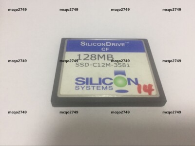 SiliconDrive CF  128mb compactflash CF  momery card