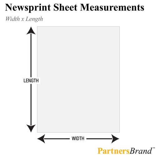 Bulk 50 lb Unprinted Newsprint Packing Paper - 1666 Sheets for Safe Moving - Picture 4 of 8