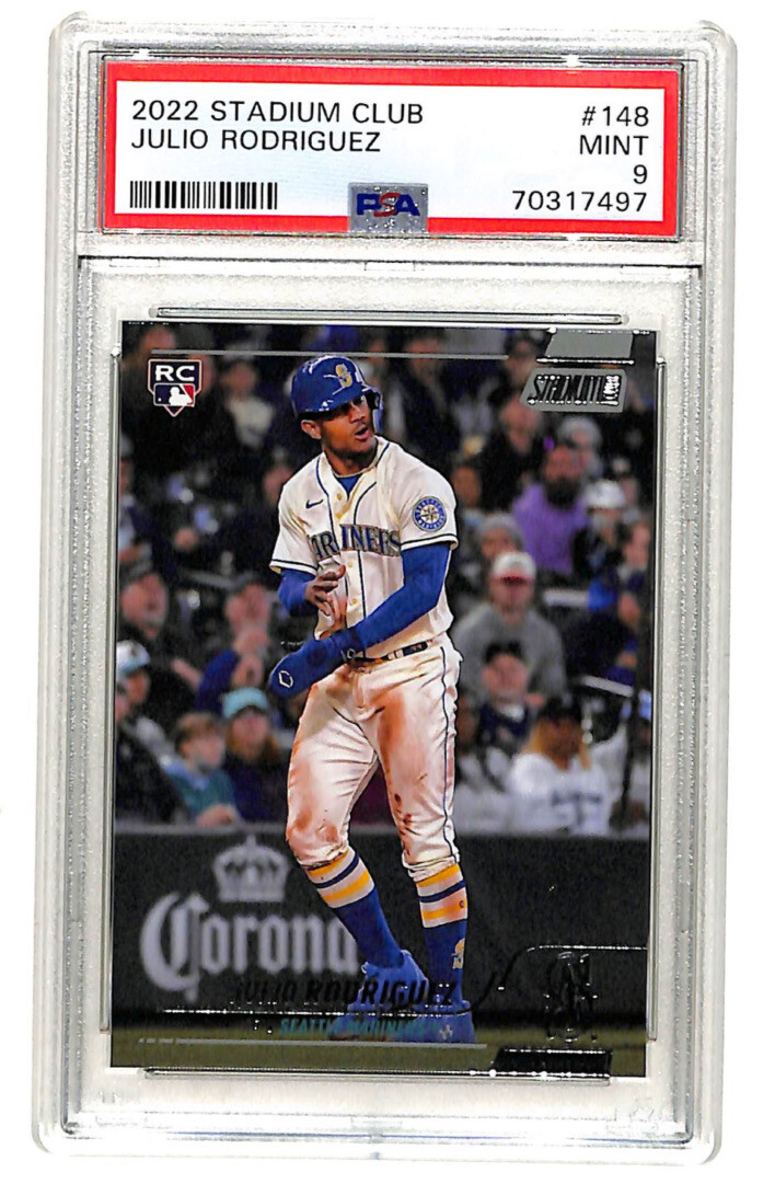 2022 Topps Stadium Club #148 Julio Rodriguez rookie RC card 2022 Topps Stadium Club #148 Julio Rodriguez rookie RC card