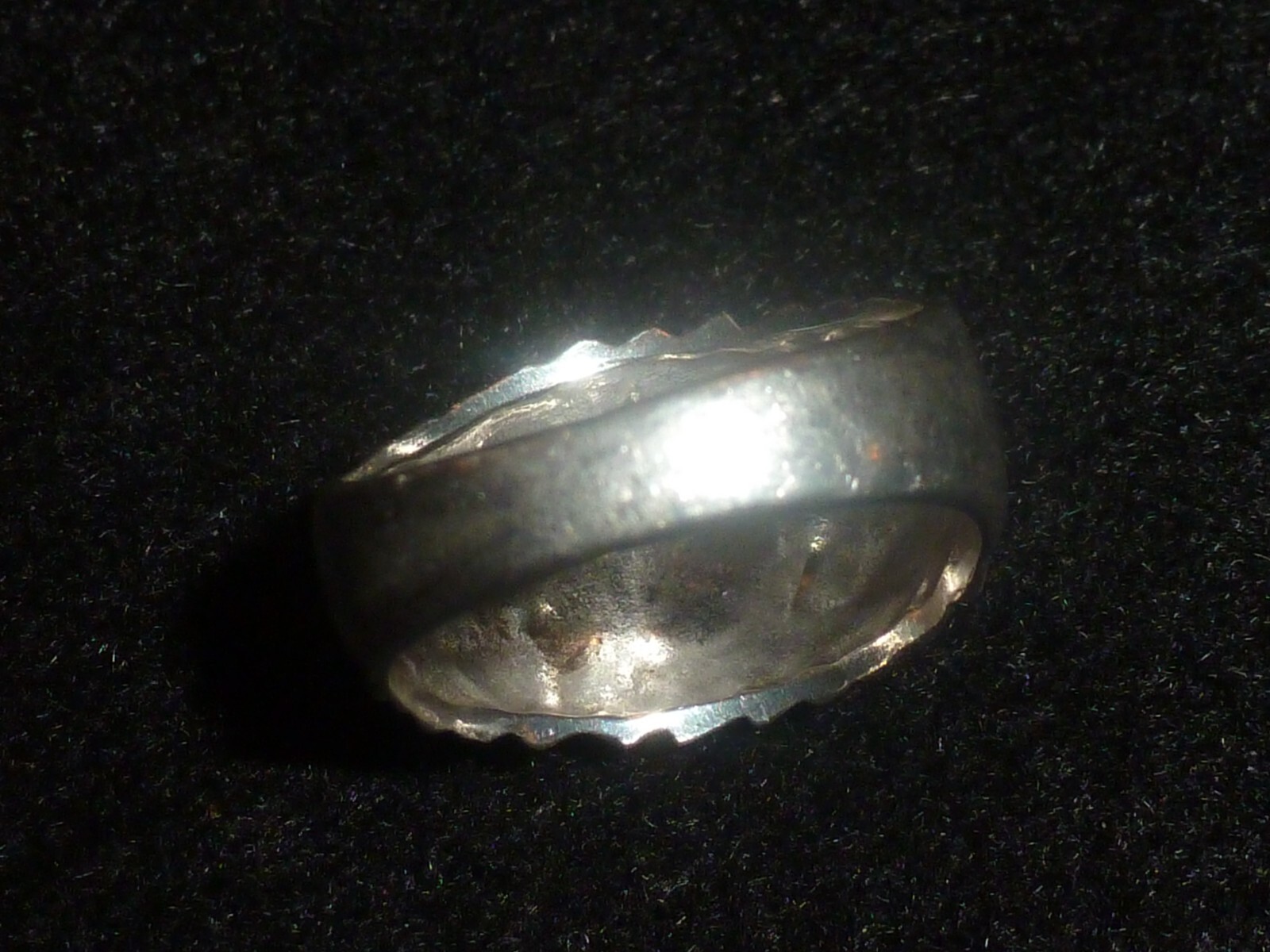 SOLID STERLING SILVER RIDGED DOME  RING - SIZE 6 … - image 8
