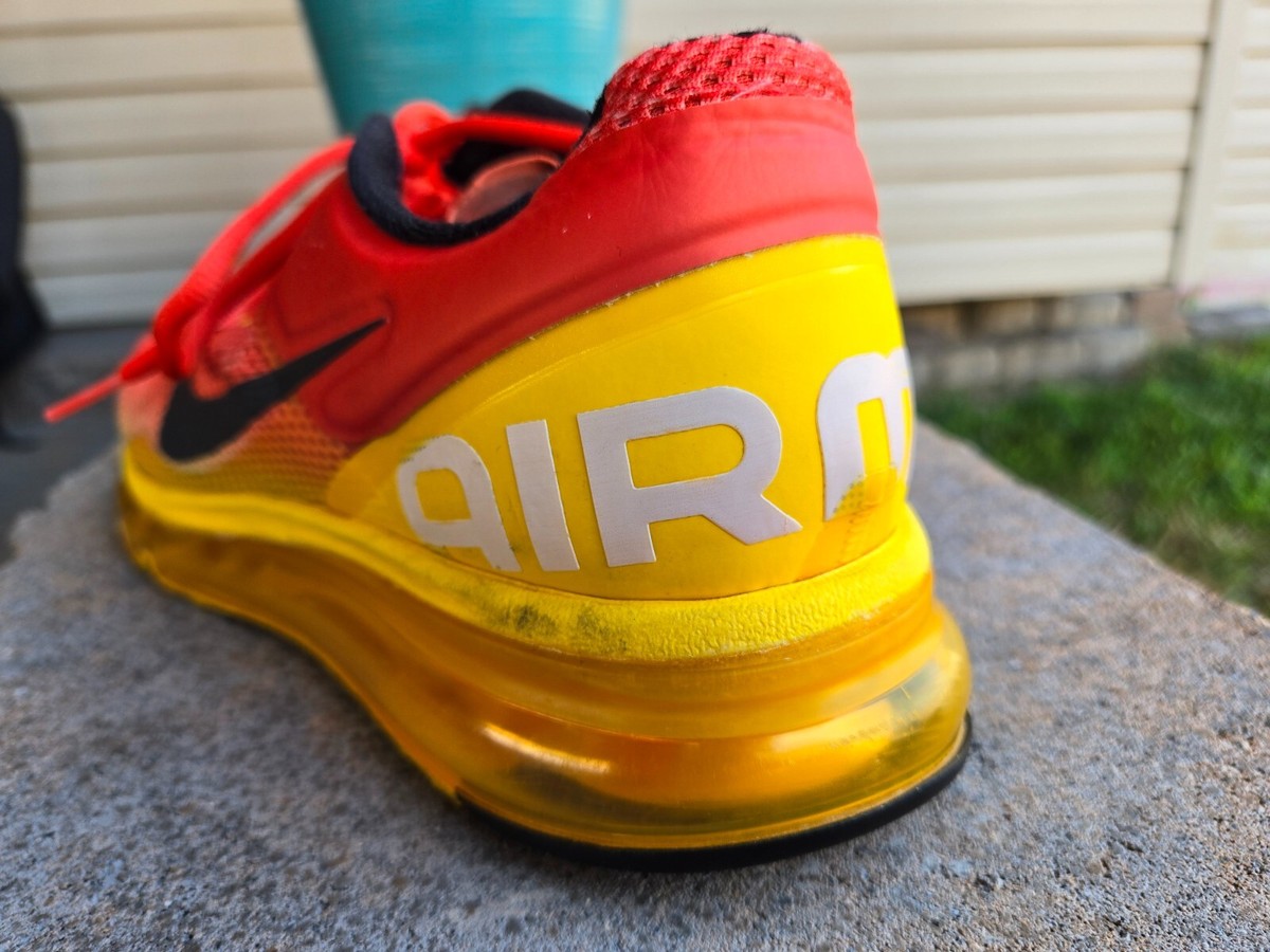 Nike Air Max + 2013 Premium Orange Yellow 579954-807 Men display picture 1