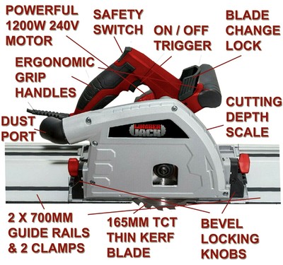 Guide Rails Clamps \u0026 165mm Blade | eBay