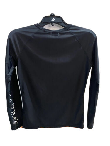 Volcom Simply Solid LS Women’s Size M Black Rash Guard Long Sleeve TY-3057 - Picture 2 of 5