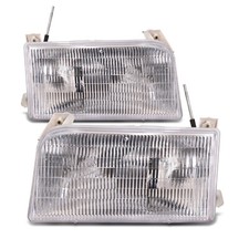Headlights Pair Fits 92-96 Ford F-15092-97 F-250350 Superduty92-96 Bronco