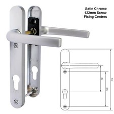 uPVC Door Handle Pioneer Plus Sprung Lever Pair 92PZ 122/211/215mm Screw Centres