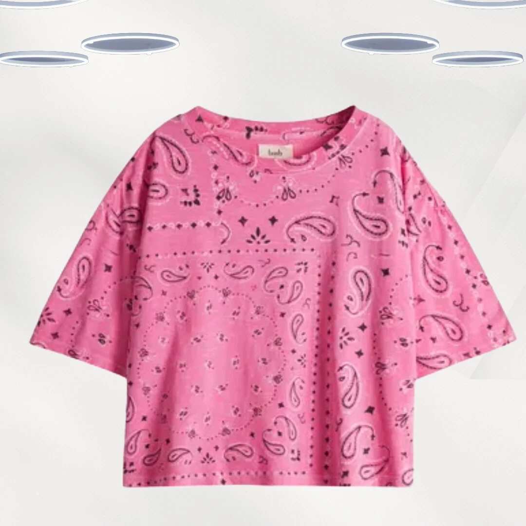 Ex Hush Women’s Short Sleeve Printed Cotton T-Shirt in Pink
Opens in a new window or tab