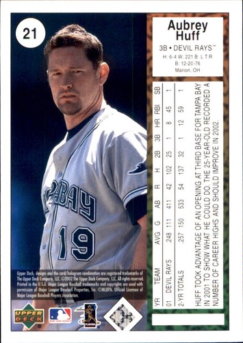2002 Upper Deck AUTHENTICS Commons Stars RCs ⚾ VOUS CHOISISSEZ VOS FAVORIS ⚾ MLB BASEBALL - Photo 40 sur 300