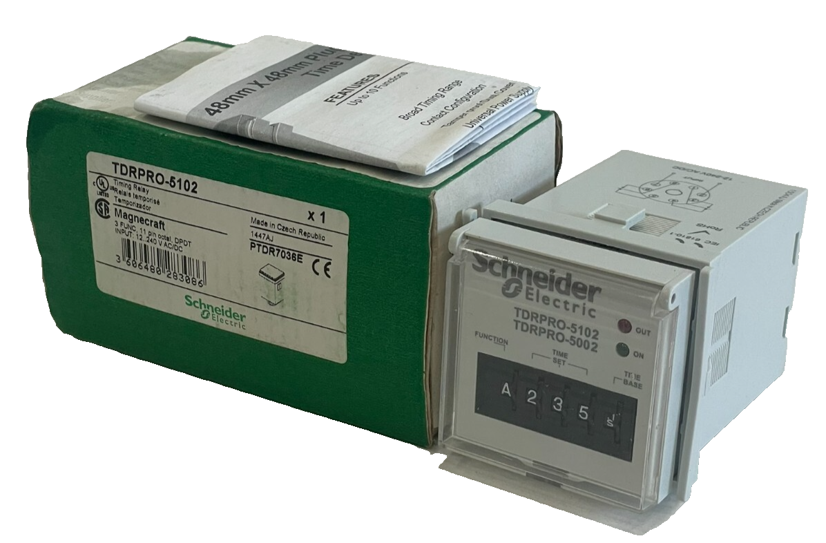 【P】 NEW SCHNEIDER ELECTRIC TDRPRO-5102 TIMING RELAY TDRPRO5102