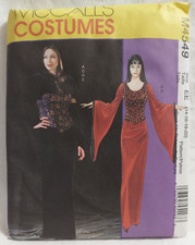 Vintage McCall's COSTUMES M4549 Sewing Pattern Goth Szs 14-16-18-20 Uncut 2004
