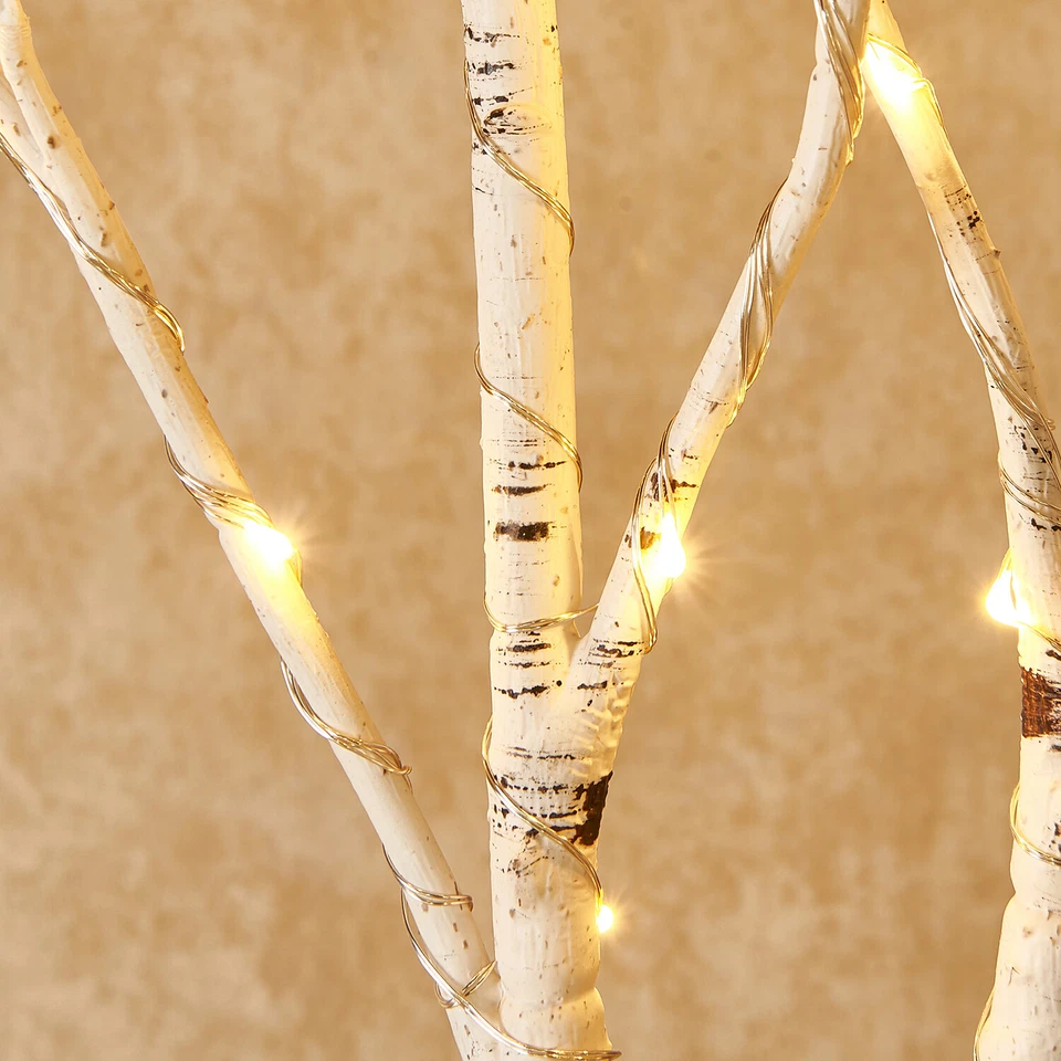 Hairui Lighted Willow Branches Battery Operated Home Mantle Christmas Decor - Image 3 of 4