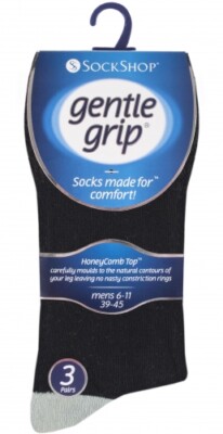 12 Paar nicht elastische Herrensocken sanfter Griff reich an Baumwolle UK 6-11 weich Top Komfort
