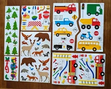 Mrs. Grossman's Stickers 1991-2005 Christmas Trees Animals Trucks BBQ Bird Bear