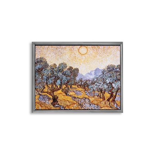 Stampa su Carta su tela o Quadro su tela o con Cornice Van Gogh The Olive Trees - Picture 7 of 9