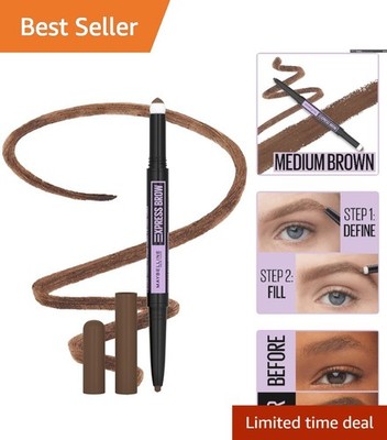 Express Brow 2-in-1 Pencil & Powder in Medium Brown - Perfect Your Eyebrow Game