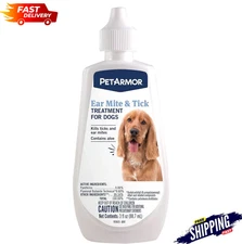 PetArmor Dog Ear Care Treatment with Aloe, 3oz Ear Drops Free & Fast Shipping