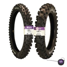 Hoosier Racing MX 80/100-21 MX25F Front & 110/100-18 IMX25 Rear Tire w/Keychain