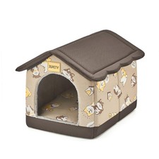 Dog House Indoor, L Size Indoor Dog House for Medium Dog Brown