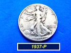 1937-P  Walking Liberty  ➳  Circulated Condition as Pictured  ➳ 137