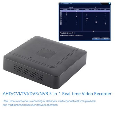 8-Channel 8CH Security CCTV AHd CVI/TVI/DVr NVR 5 In 1 Real Time Video Recor SG5