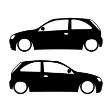 Set Of 2 Car Decal Stickers For Vauxhall Opel Corsa C 3-door Hatchback Set Of 2 Car Decal Stickers For Vauxhall Opel Corsa C 3-door Hatchback