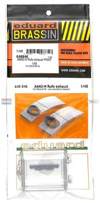 EDU648846 1:48 Eduard Brassin PRINT - A6M2-N Rufe Exhaust (EDU kit)