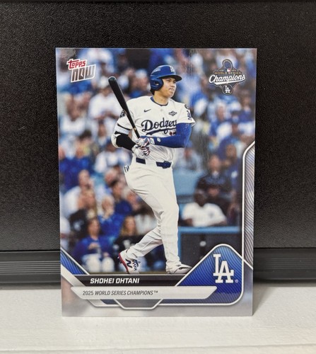2025 Topps Now Shohei Ohtani #WS-1 World Series Champions Los Angeles Dodgers