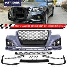 For Audi Q5 Sq5 B8 2009-2012 Rsq5 B9 Style Front Bumper Body Grille Cover Kit
