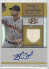 2012 Topps Triple Threads Unity Relics Gold 16/25 Brandon Belt Auto 9gj