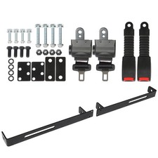 New 2 Passenger Retractable Seat Belt  Bracket Kit For E-Z-G-O Yamaha Club Car