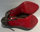 CHRISTIAN LOUBOUTIN Heart Leopard Patent Leather Ultra High Heel Pumps Shoes Bag — photo 8