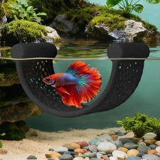 Floating Betta Hammock, Fish Rest Platform or Black