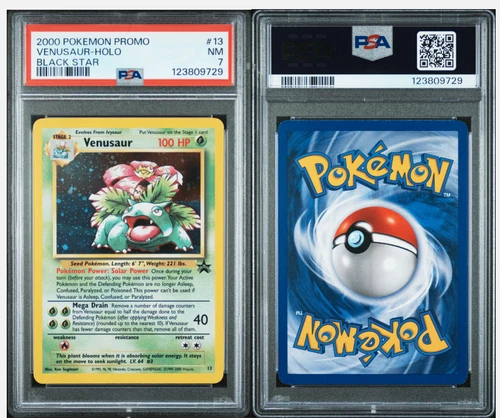 Venusaur PSA 7 NEW CERT Black Star Promo 13 Pokemon TCG Holo WOTC PSA 121555889