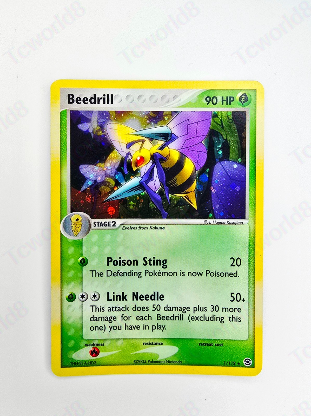 Pokémon FireRed & LeafGreen Holo  1/112 "Beedrill" LP