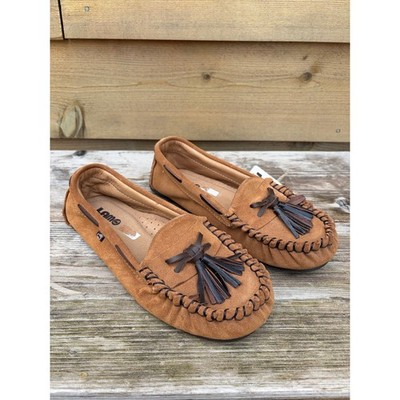LAMO brown slip on suede moccasins size 7 NEW