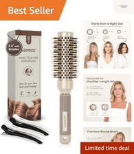 Round Brush for Blow Out, Small Round Hair Brush Nano Thermal Ceramic & Ionic...