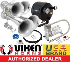 Train Horn Kit For Truckcarsemi Loud System 0.5g Air Tank 150psi 4 Trumpets