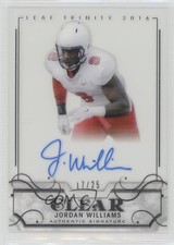 2016 Leaf Trinity Clear Silver 17/25 Jordan Williams-Lambert Williams Auto 0v9