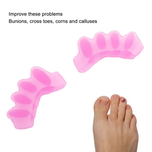 (Pink) 8PCS Toe Separator Silikon-Ergonomisches Design Einfach Zu Reinigen SA - Bild 9 von 24