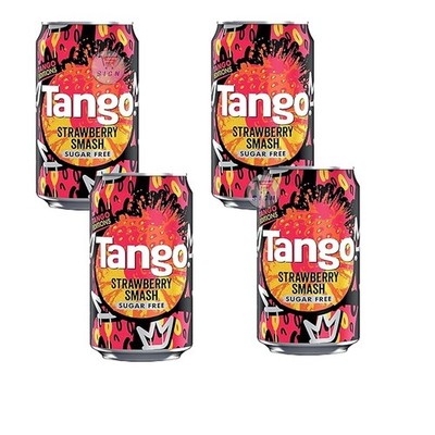 Tango Sugar Free original soft drink 330ml Cans Pack of 4 - 24