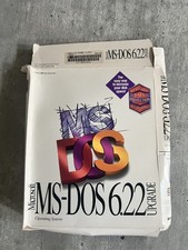 Vintage Microsoft MS-DOS 6.22 Operating System Upgrade 3.5" Disks Original Box