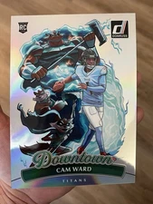 2025 Donruss CAM WARD RC Jumbo DOWNTOWN #12 Titans W/Top Loader