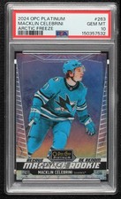 2024 O-Pee-Chee Platinum Arctic Freeze 74/99 Macklin Celebrini #263 PSA 10 0e38