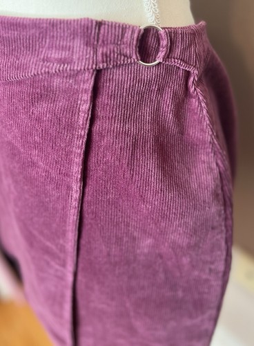 Burgundy A-Line Mini Skirt With Tie Details Christmas