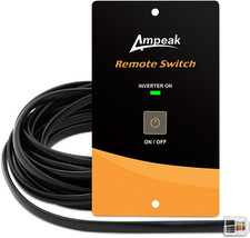 Inverter Remote Switch, 20Ft Cable, LED Indicator, Flush Mount  Compatible with