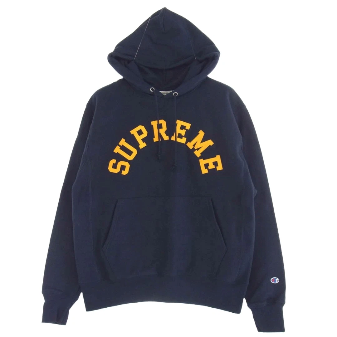 Sweat à capuche Supreme 25SS x Champion pull à capuche bleu marine M occasion LIFE 0