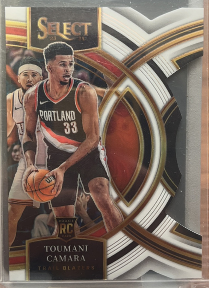 Toumani Camara 2023-24 Panini Select 075/149 White Die Cut Premier RC #115