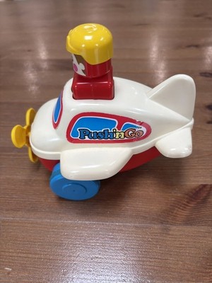Vintage Sammler Spielzeug - Tomy - Push 'n Go Spielzeug Flugzeug
